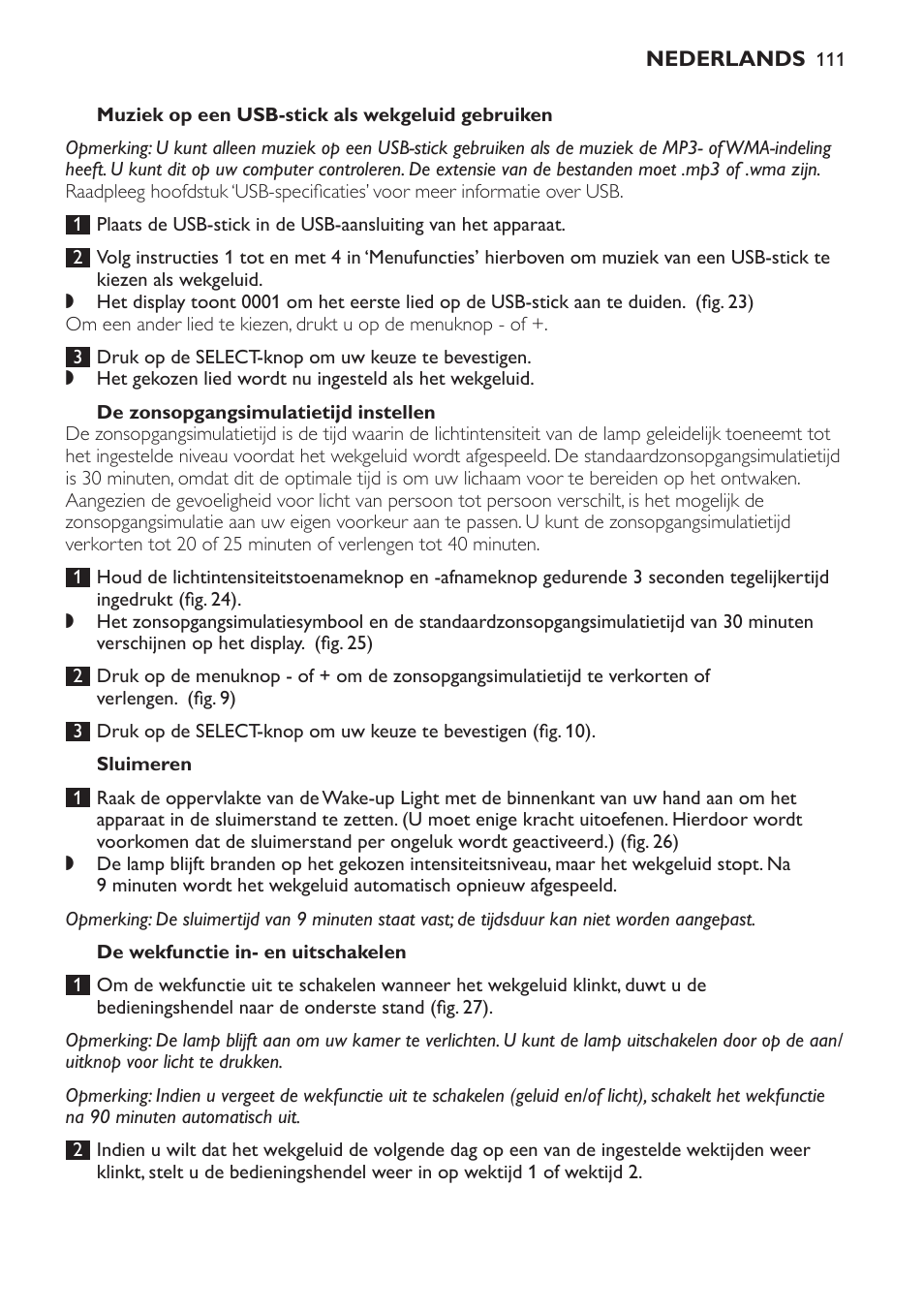 Philips Wake-up Light User Manual | Page 111 / 172