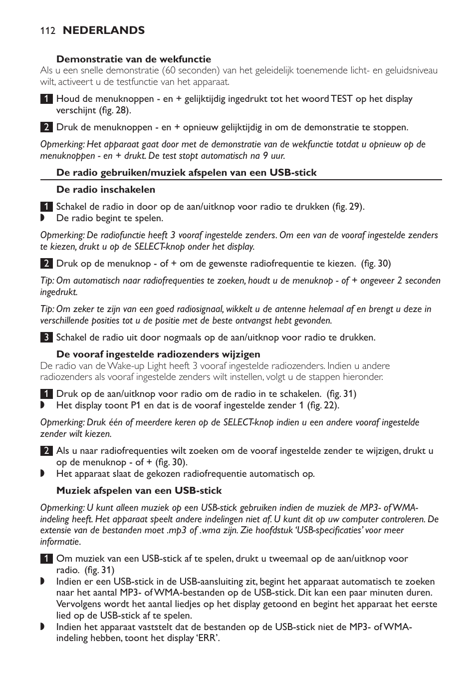 Philips Wake-up Light User Manual | Page 112 / 172