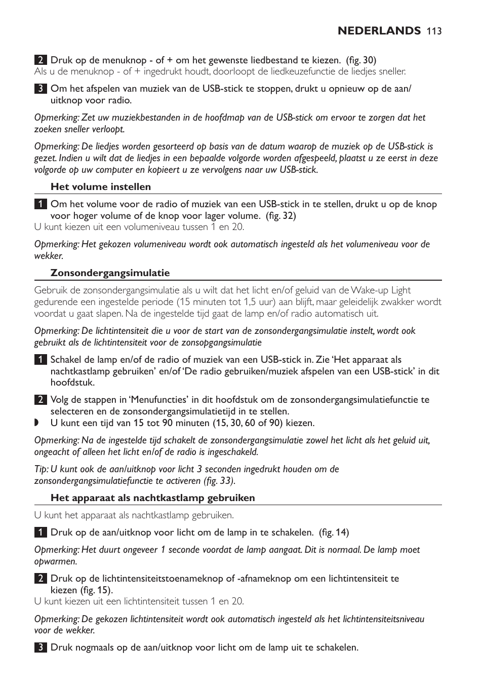 Philips Wake-up Light User Manual | Page 113 / 172