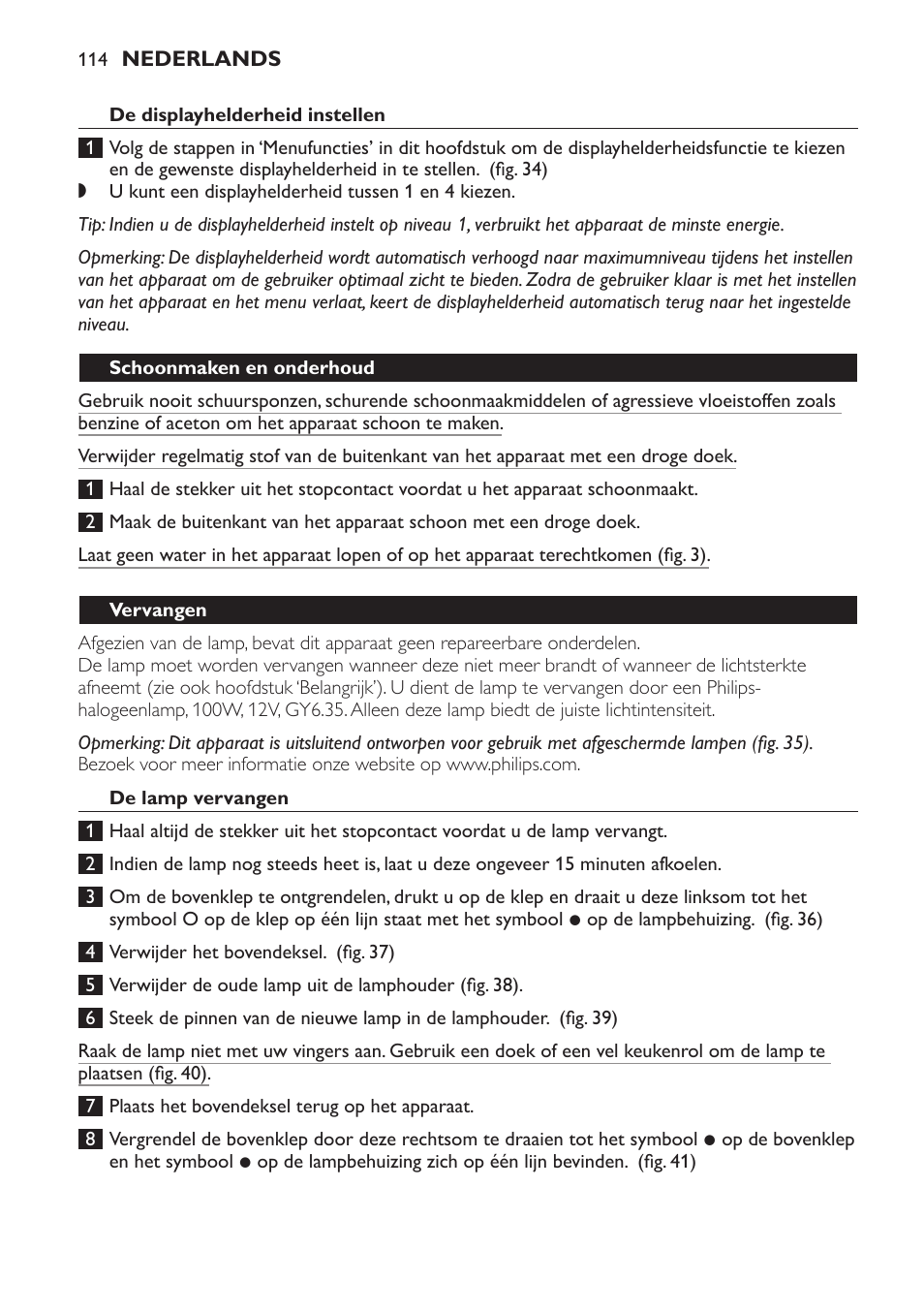 Philips Wake-up Light User Manual | Page 114 / 172