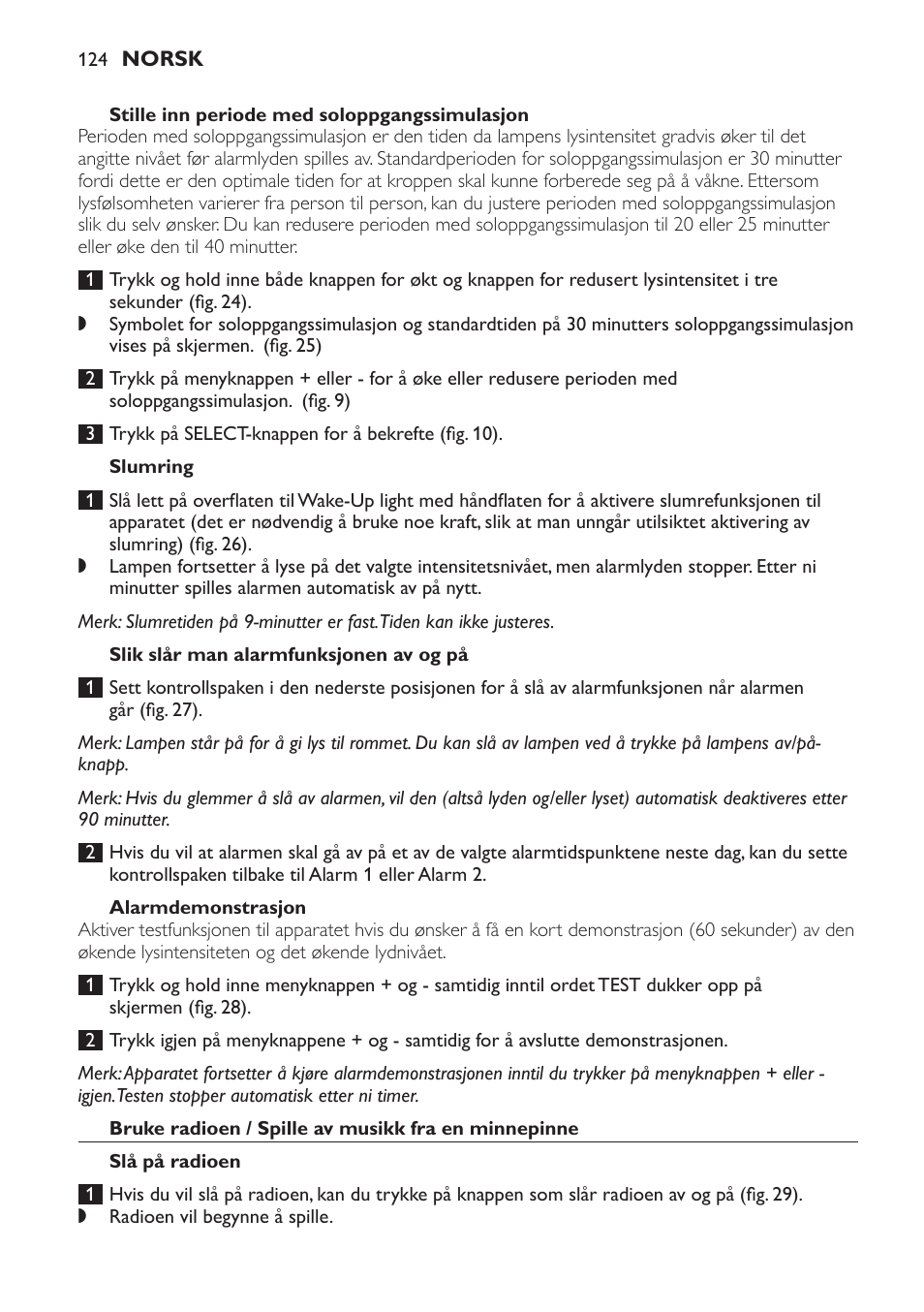 Philips Wake-up Light User Manual | Page 124 / 172