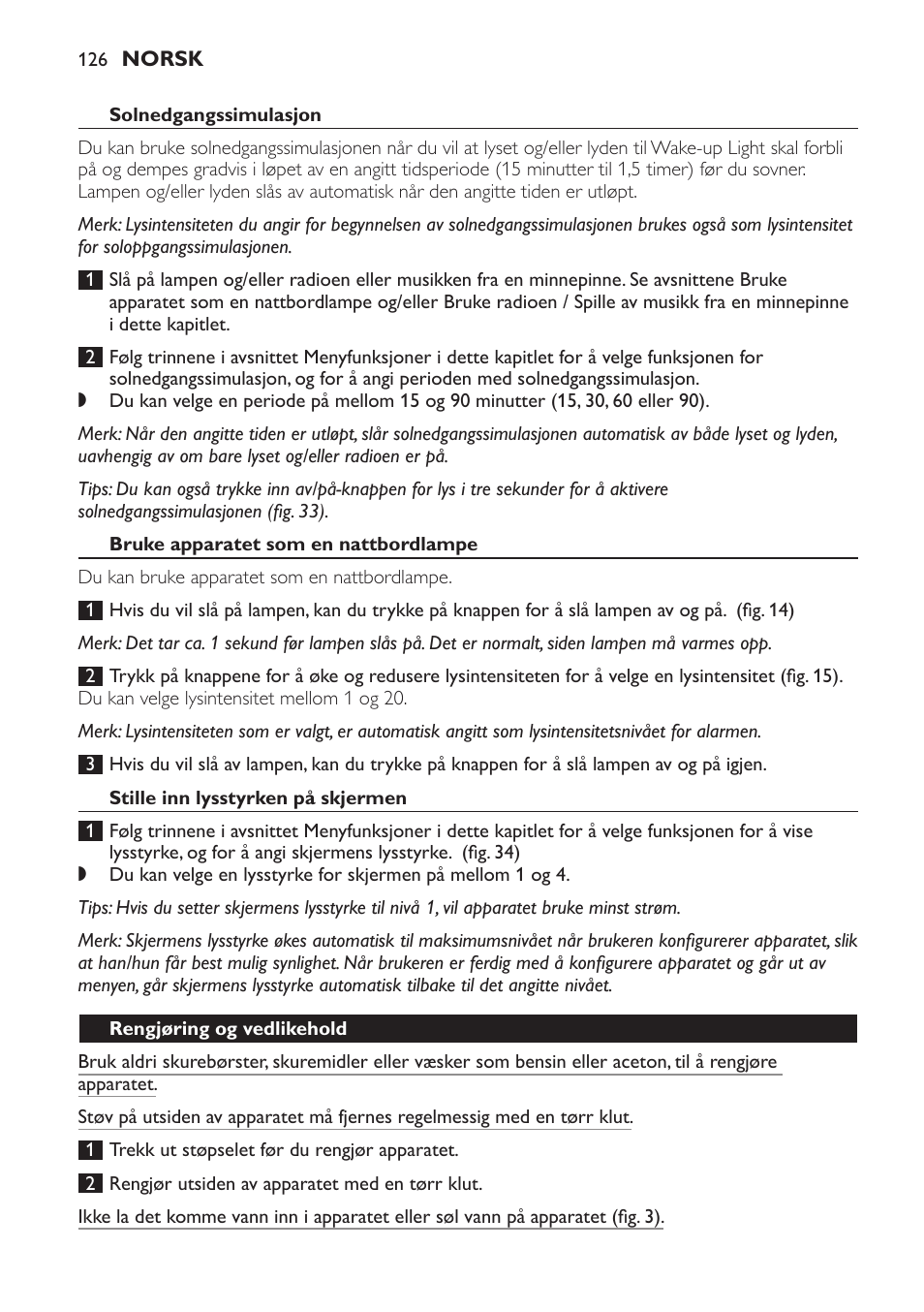 Philips Wake-up Light User Manual | Page 126 / 172