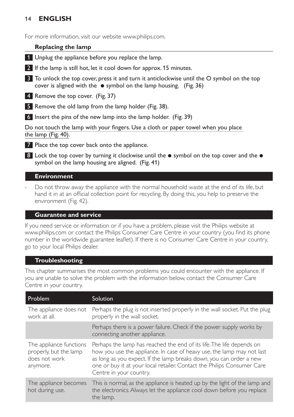 Philips Wake-up Light User Manual | Page 14 / 172