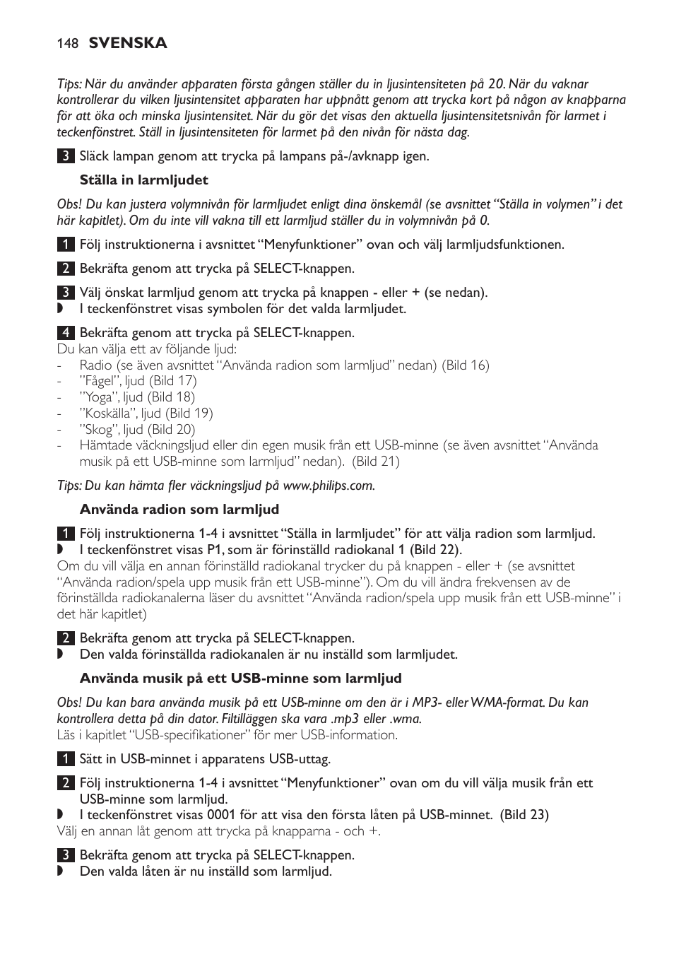 Philips Wake-up Light User Manual | Page 148 / 172