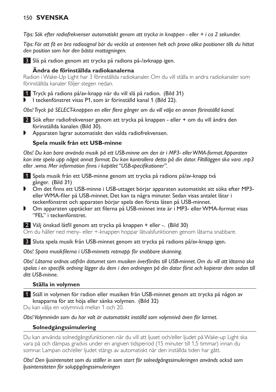 Philips Wake-up Light User Manual | Page 150 / 172