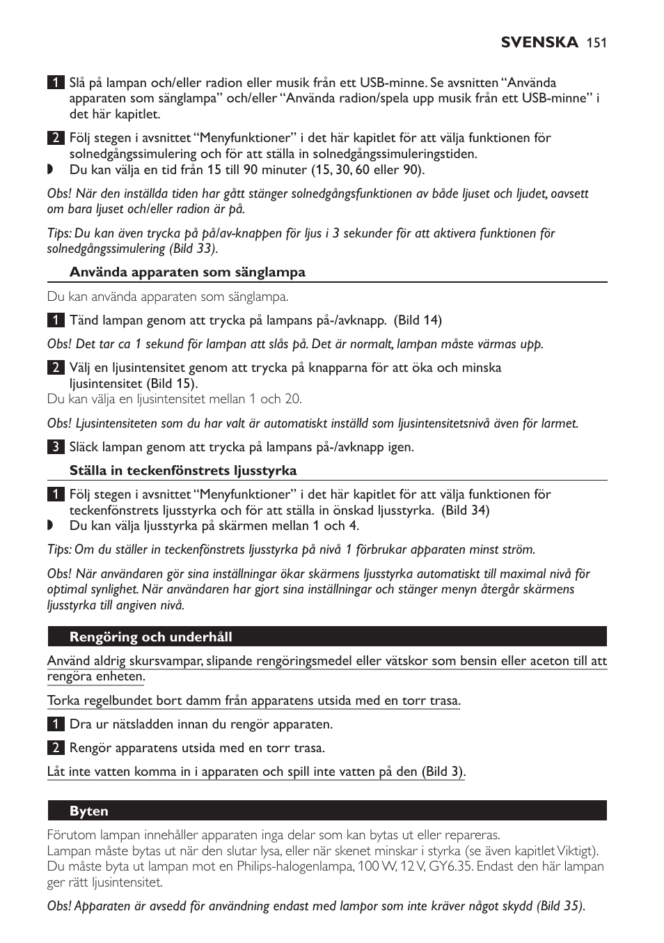 Philips Wake-up Light User Manual | Page 151 / 172