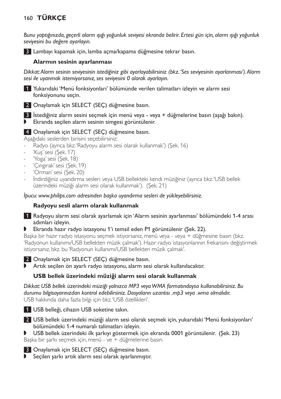 Philips Wake-up Light User Manual | Page 160 / 172