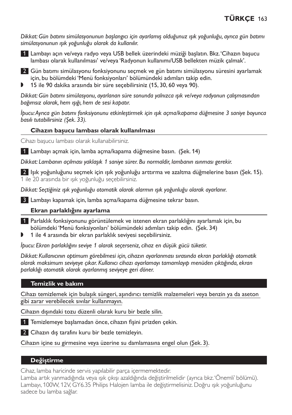 Philips Wake-up Light User Manual | Page 163 / 172