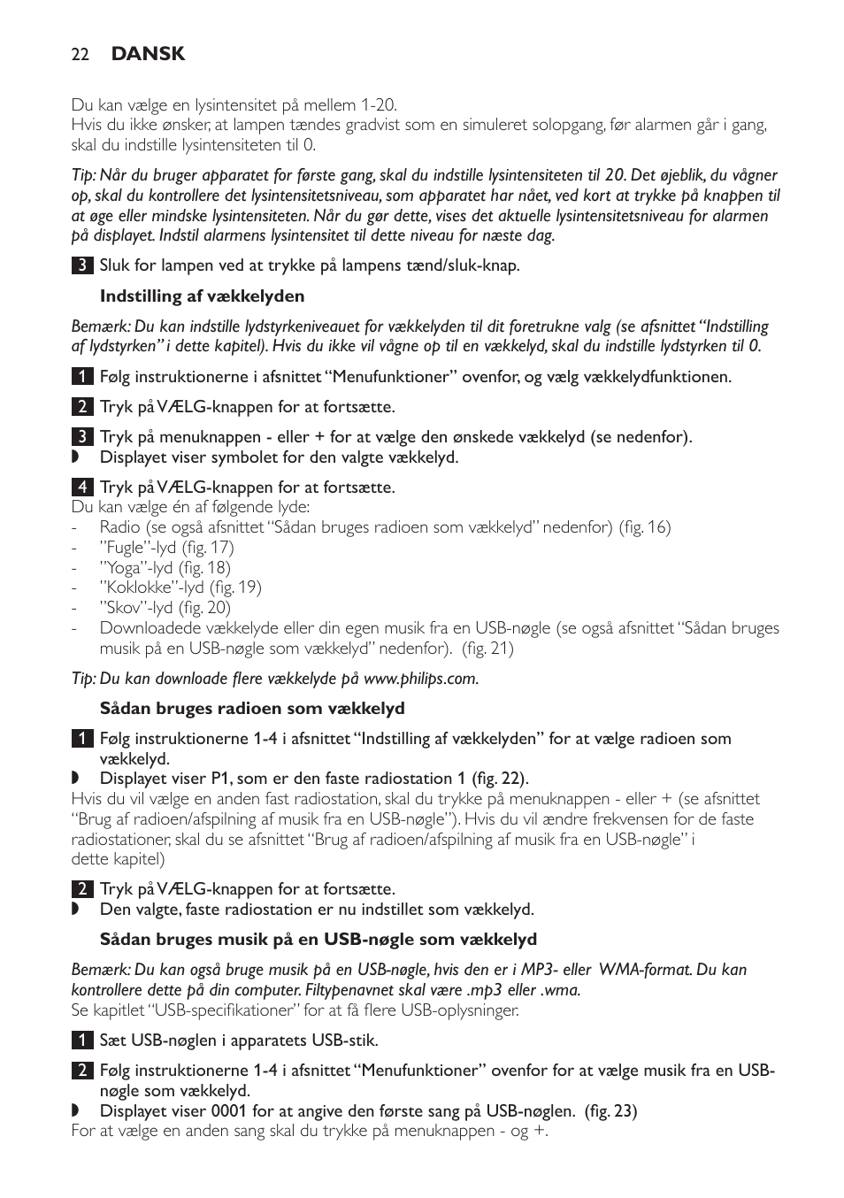 Philips Wake-up Light User Manual | Page 22 / 172