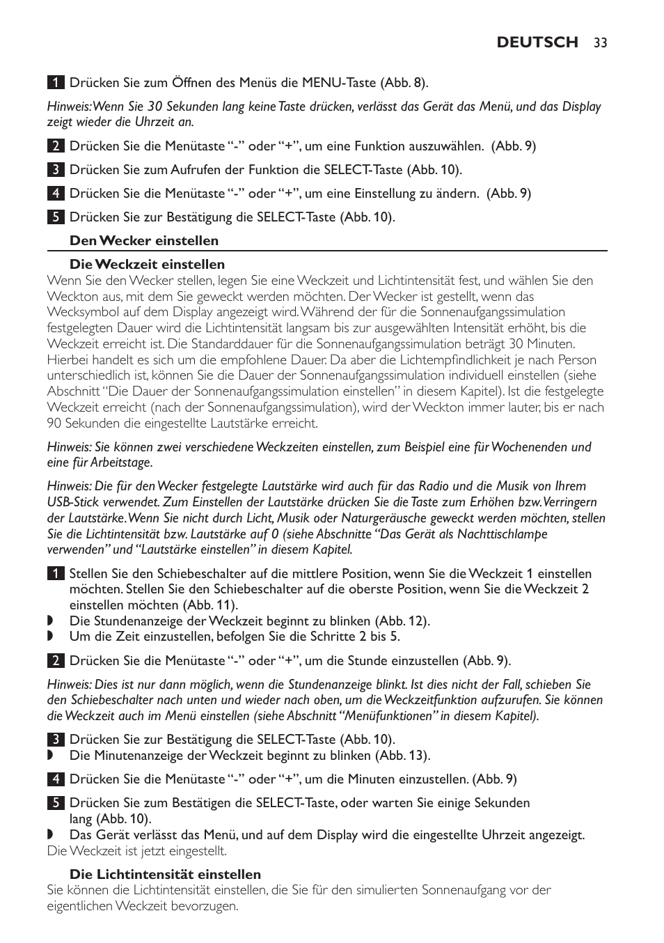 Philips Wake-up Light User Manual | Page 33 / 172