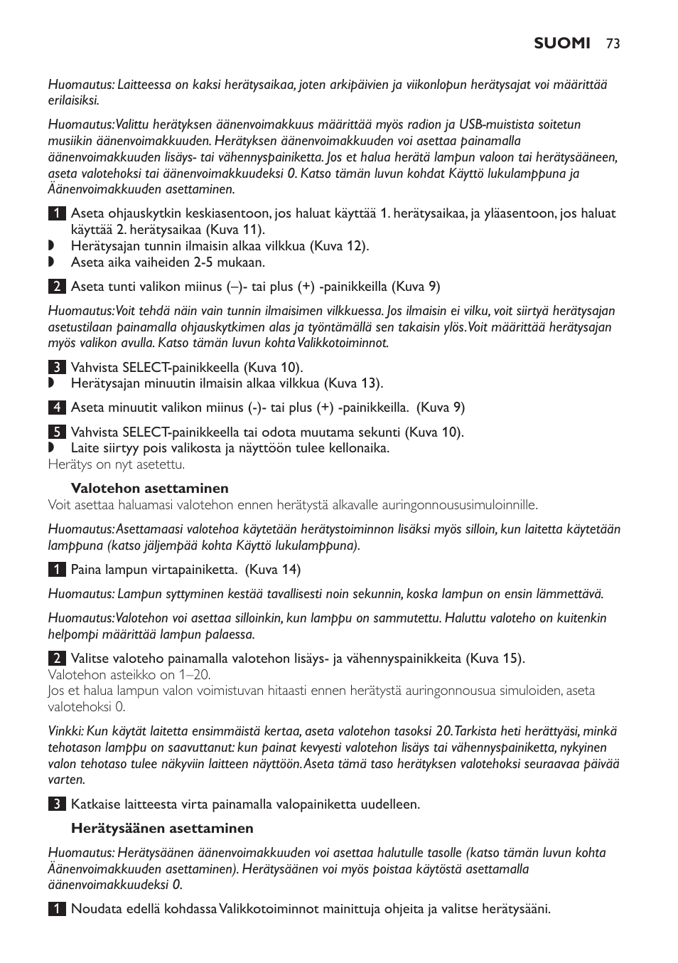 Philips Wake-up Light User Manual | Page 73 / 172