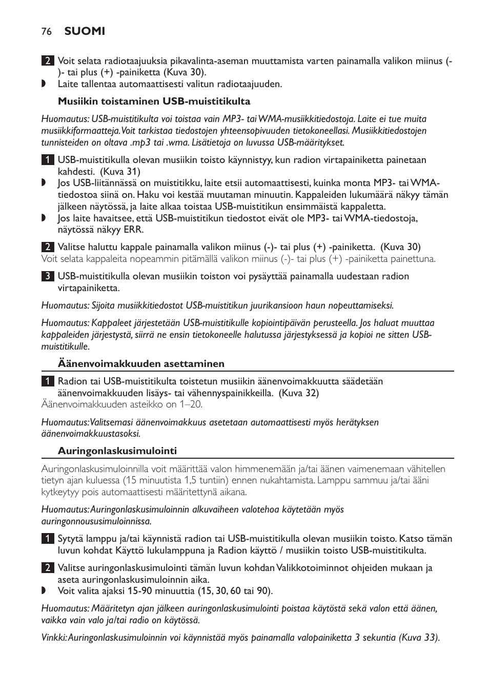 Philips Wake-up Light User Manual | Page 76 / 172