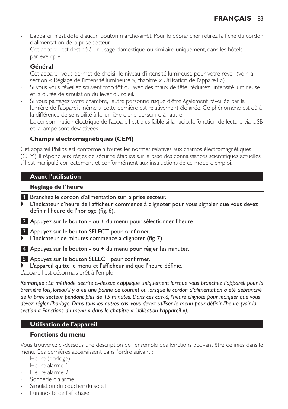 Philips Wake-up Light User Manual | Page 83 / 172