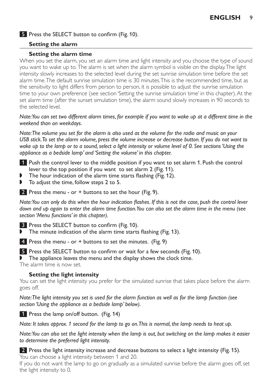 Philips Wake-up Light User Manual | Page 9 / 172