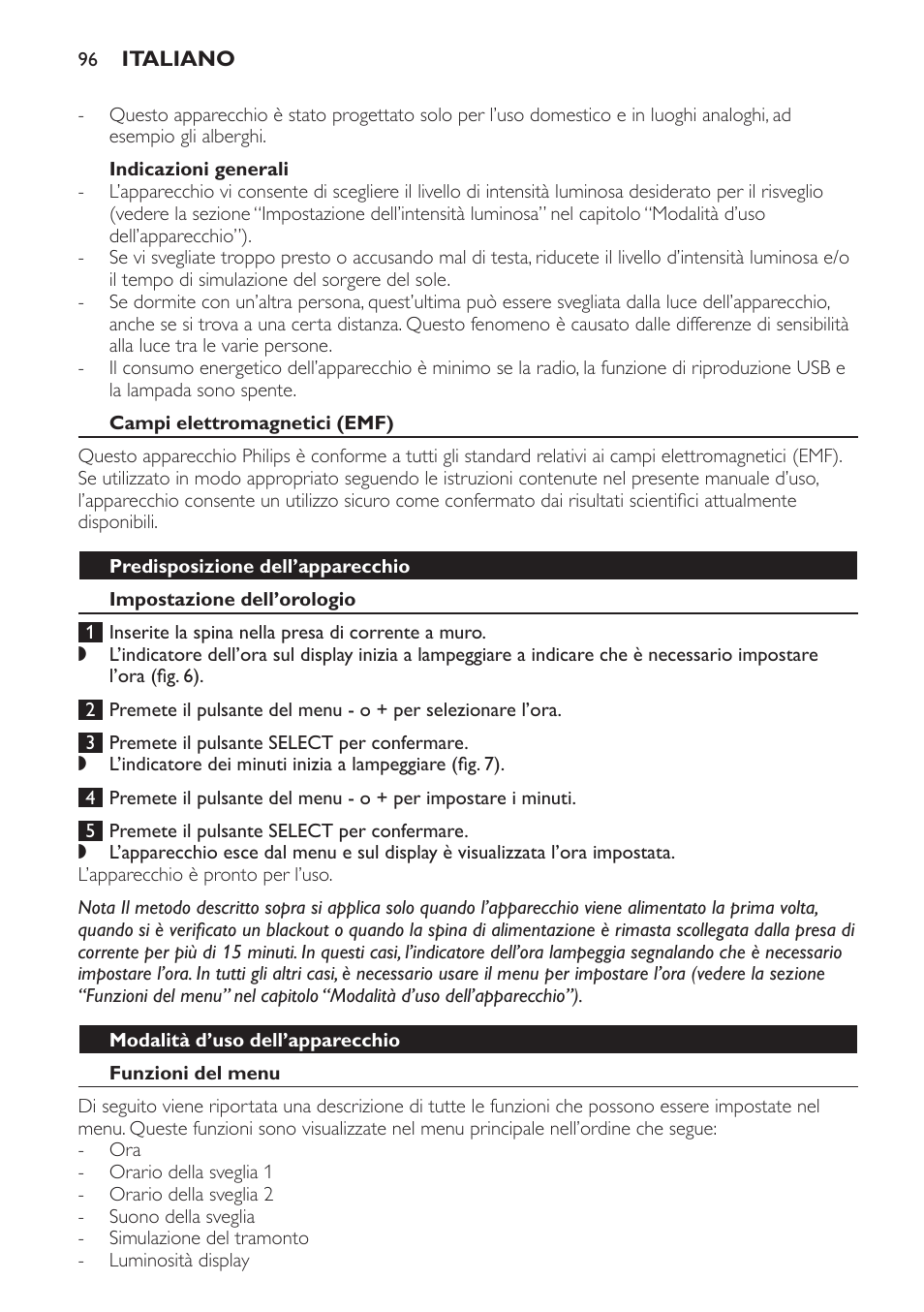 Philips Wake-up Light User Manual | Page 96 / 172