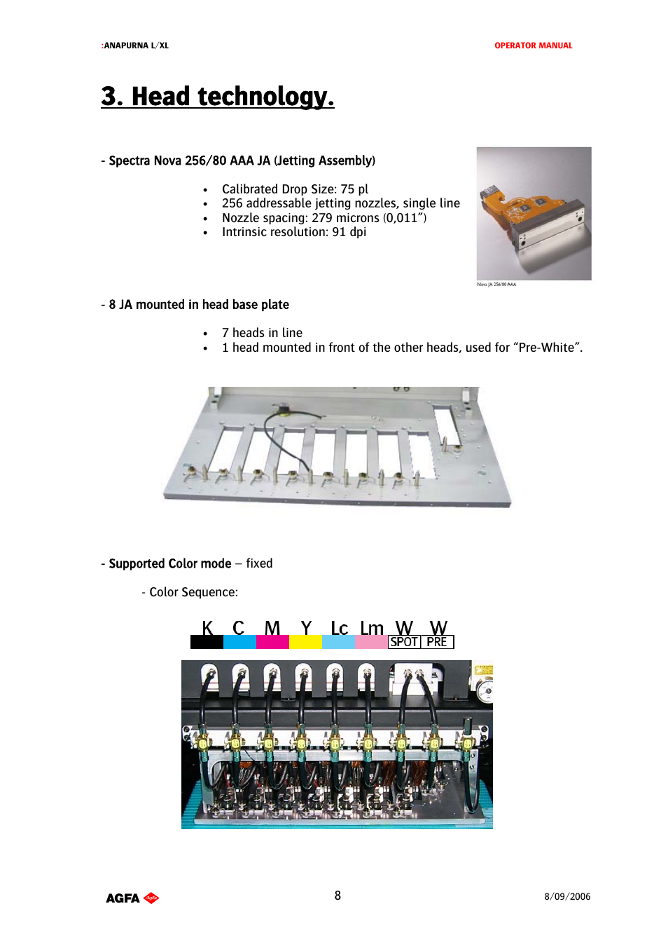 Head technology | AGFA Printer User Manual | Page 8 / 42