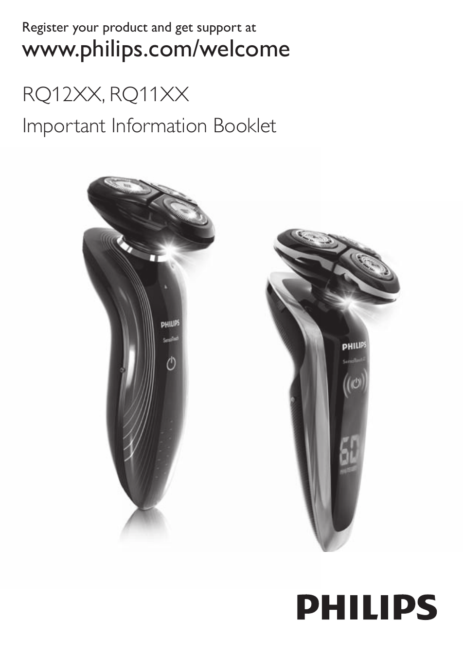 Philips SHAVER Series 9000 SensoTouch afeitadora eléctrica en húmedo y seco User Manual | 100 pages