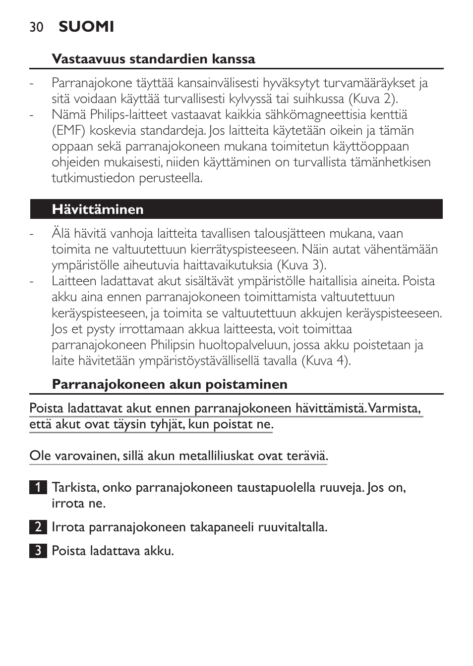 Philips SHAVER Series 9000 SensoTouch afeitadora eléctrica en húmedo y seco User Manual | Page 30 / 100