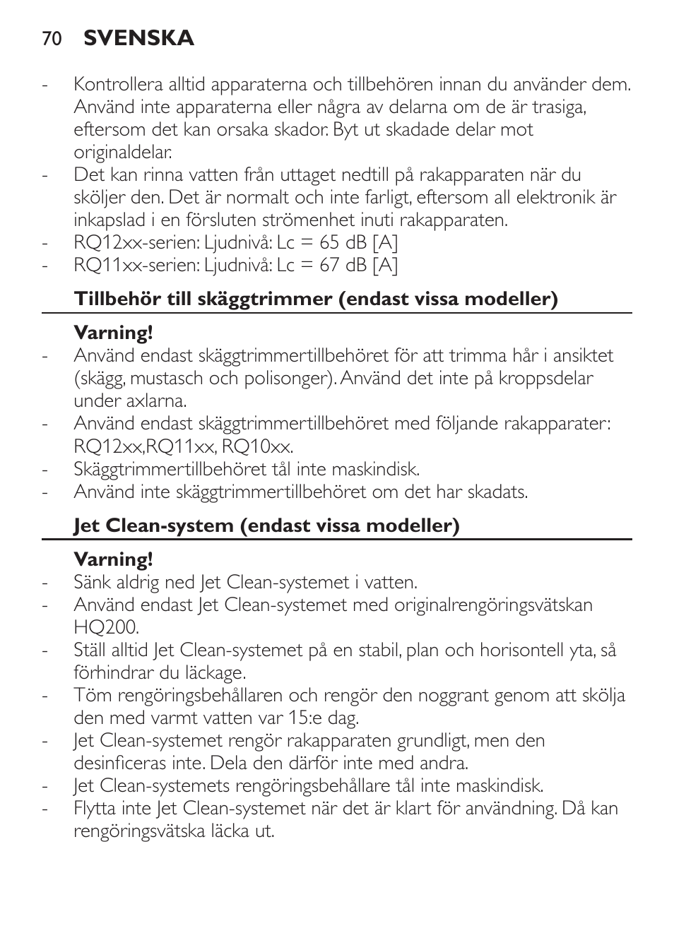 Philips SHAVER Series 9000 SensoTouch afeitadora eléctrica en húmedo y seco User Manual | Page 70 / 100