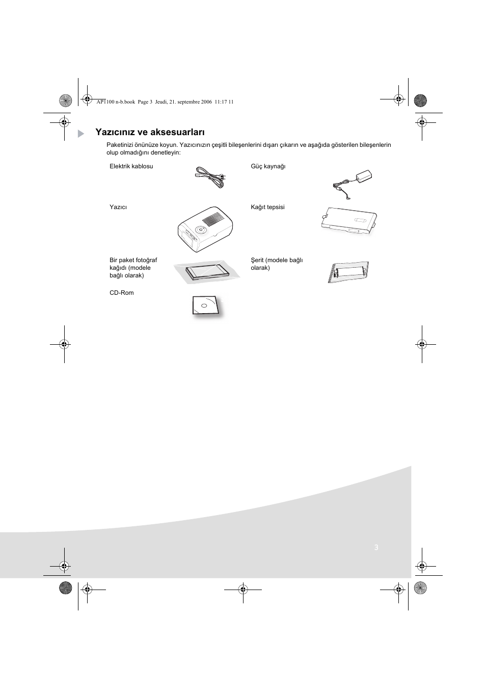Yazıcınız ve aksesuarları | AGFA AP1100 User Manual | Page 153 / 176