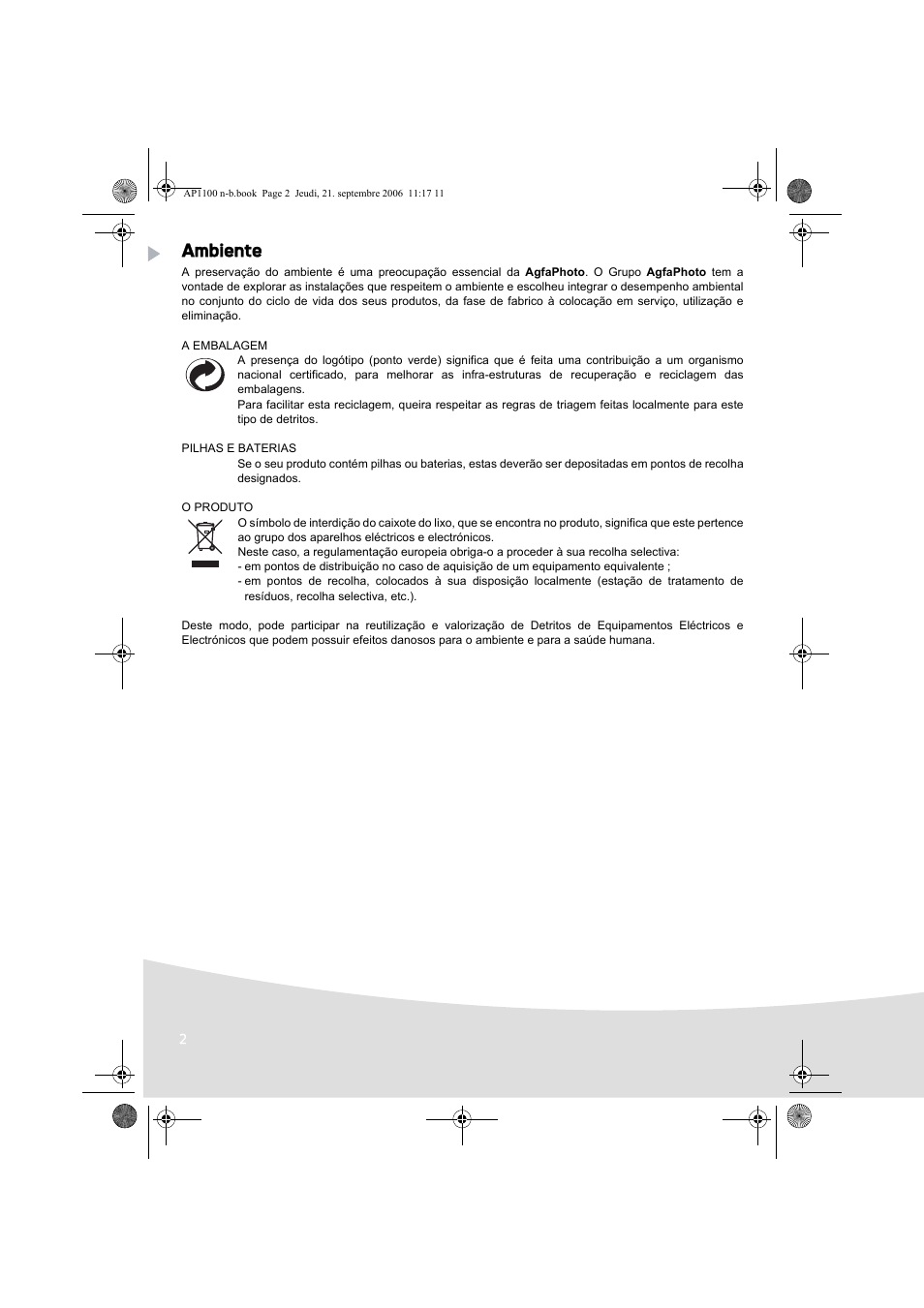 Ambiente | AGFA AP1100 User Manual | Page 76 / 176