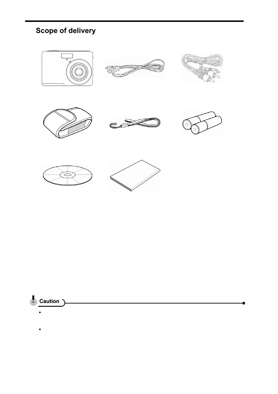Scope of delivery | AGFA DC-630i User Manual | Page 6 / 63