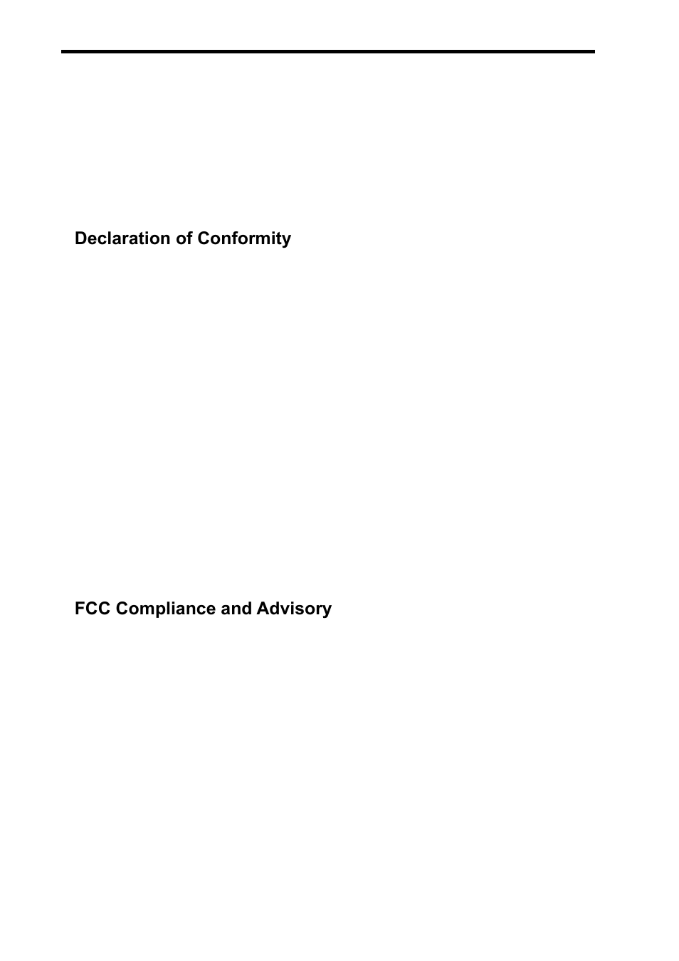 Declaration of conformity, Fcc compliance and advisory | AGFA DC-630i User Manual | Page 62 / 63