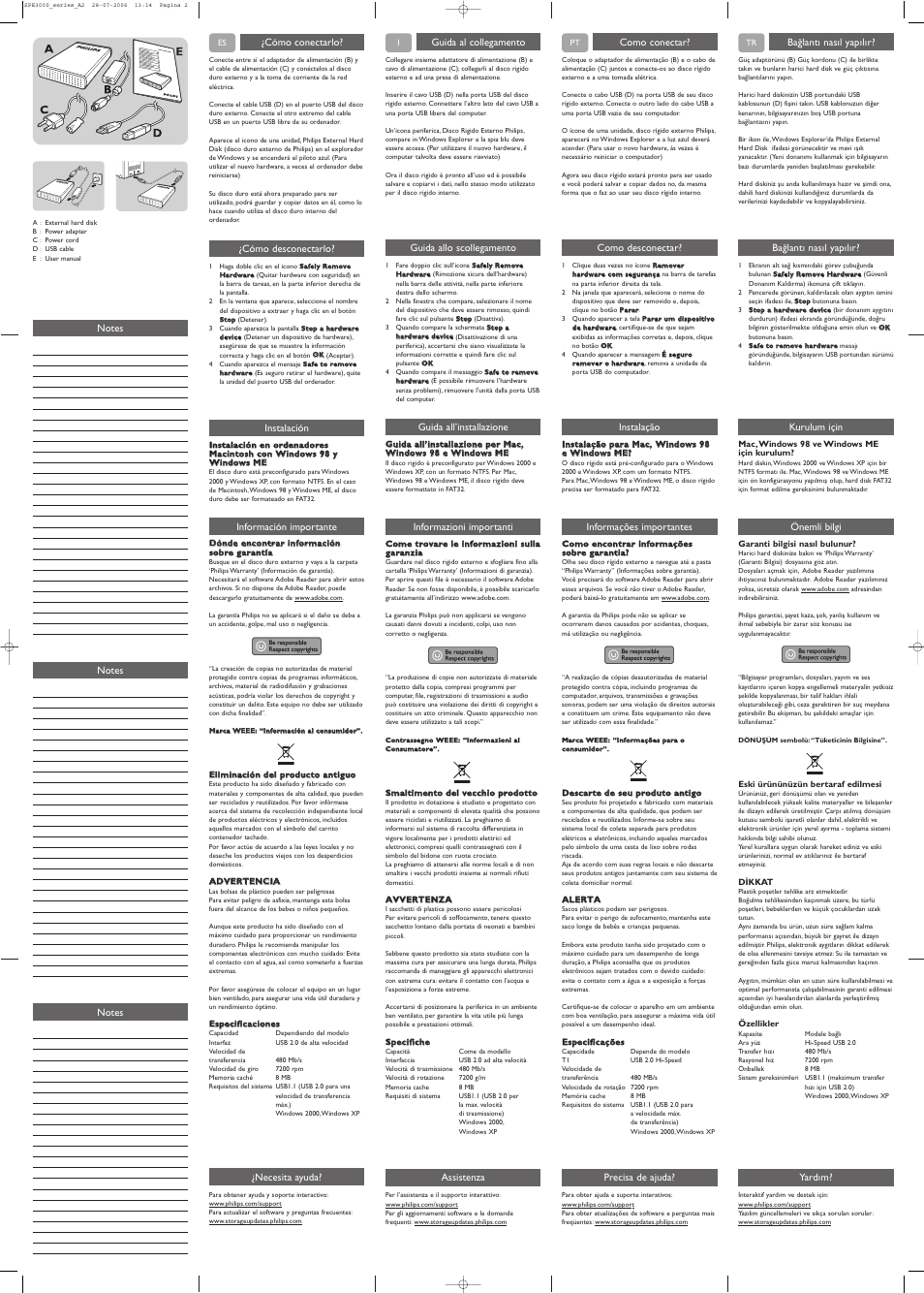 Philips Disco duro externo User Manual | Page 2 / 2