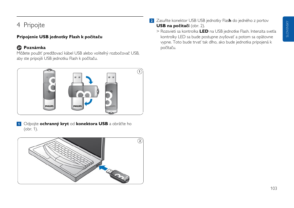 4 pripojte | Philips FMxxFD05B User Manual | Page 103 / 162