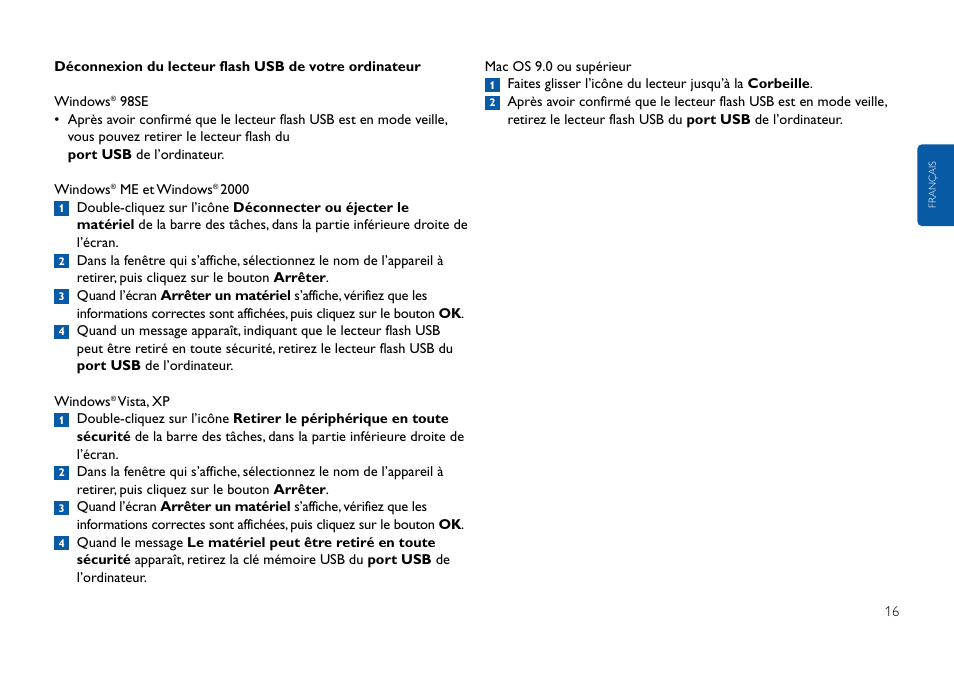 Philips FMxxFD05B User Manual | Page 16 / 162