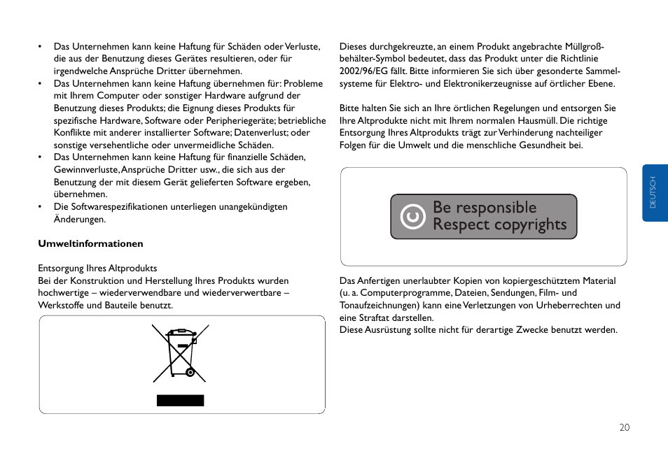 Philips FMxxFD05B User Manual | Page 20 / 162