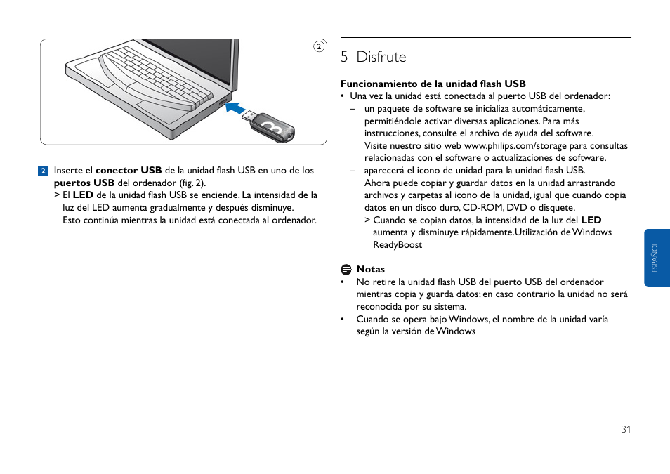 5 disfrute | Philips FMxxFD05B User Manual | Page 31 / 162