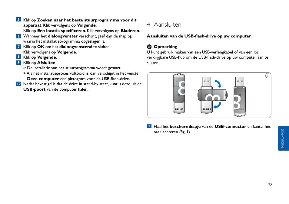 4 aansluiten | Philips FMxxFD05B User Manual | Page 38 / 162