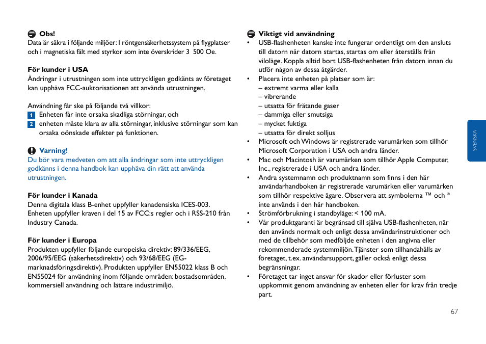 Philips FMxxFD05B User Manual | Page 67 / 162