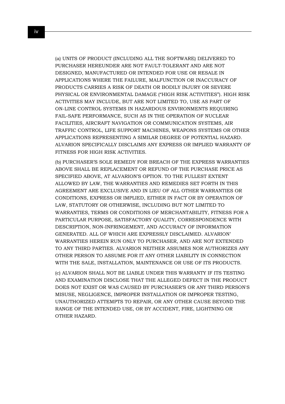 Disclaimer | Alvarion BREEZENET BU-DS.11 User Manual | Page 4 / 92