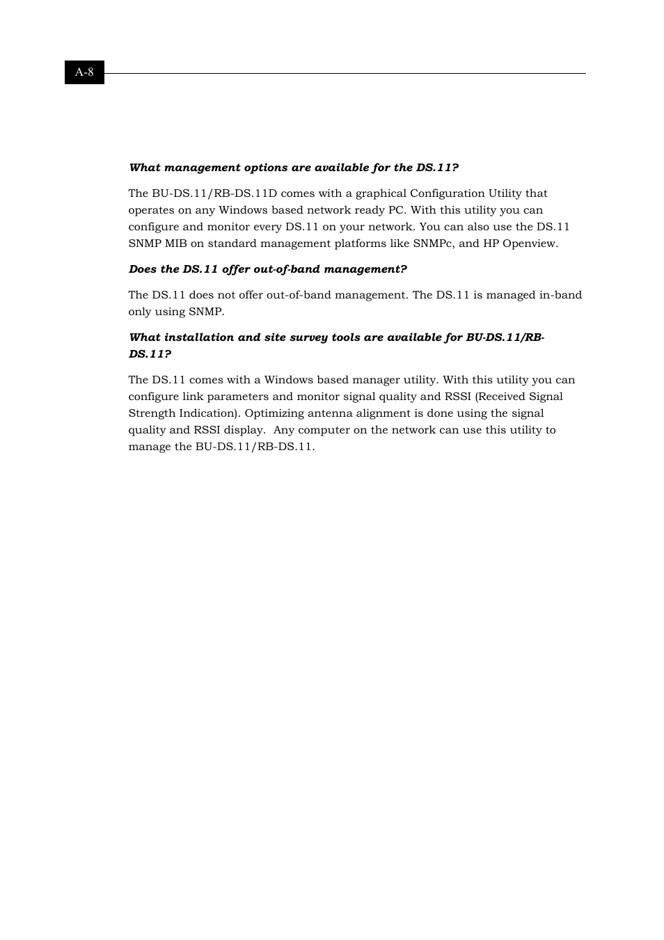 Management | Alvarion BREEZENET BU-DS.11 User Manual | Page 82 / 92