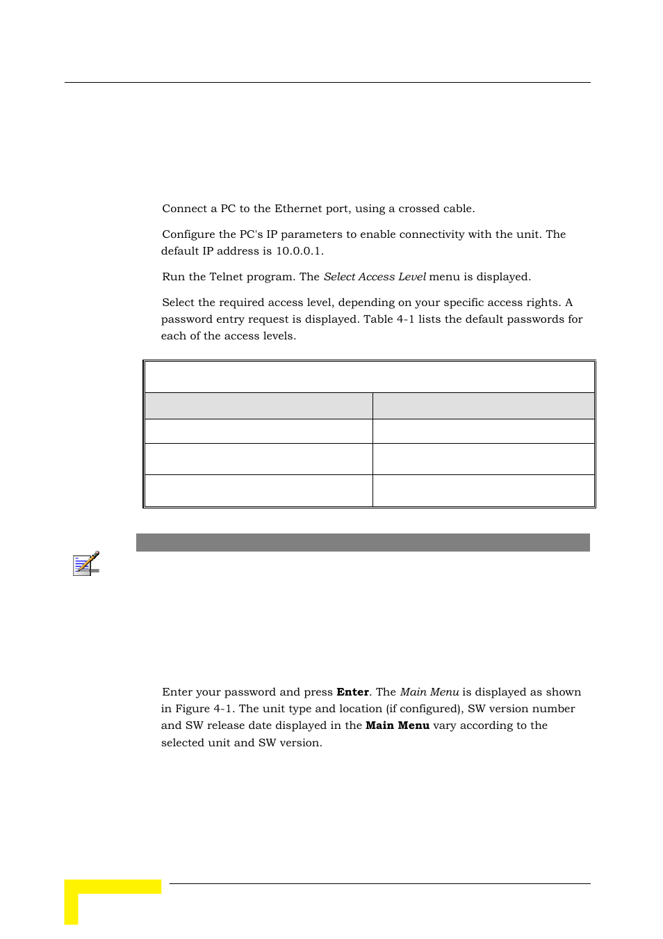 1 working with the monitor program, 1 accessing the monitor program using telnet | Alvarion BREEZEACCESS SW VERSION 5.1 User Manual | Page 120 / 273