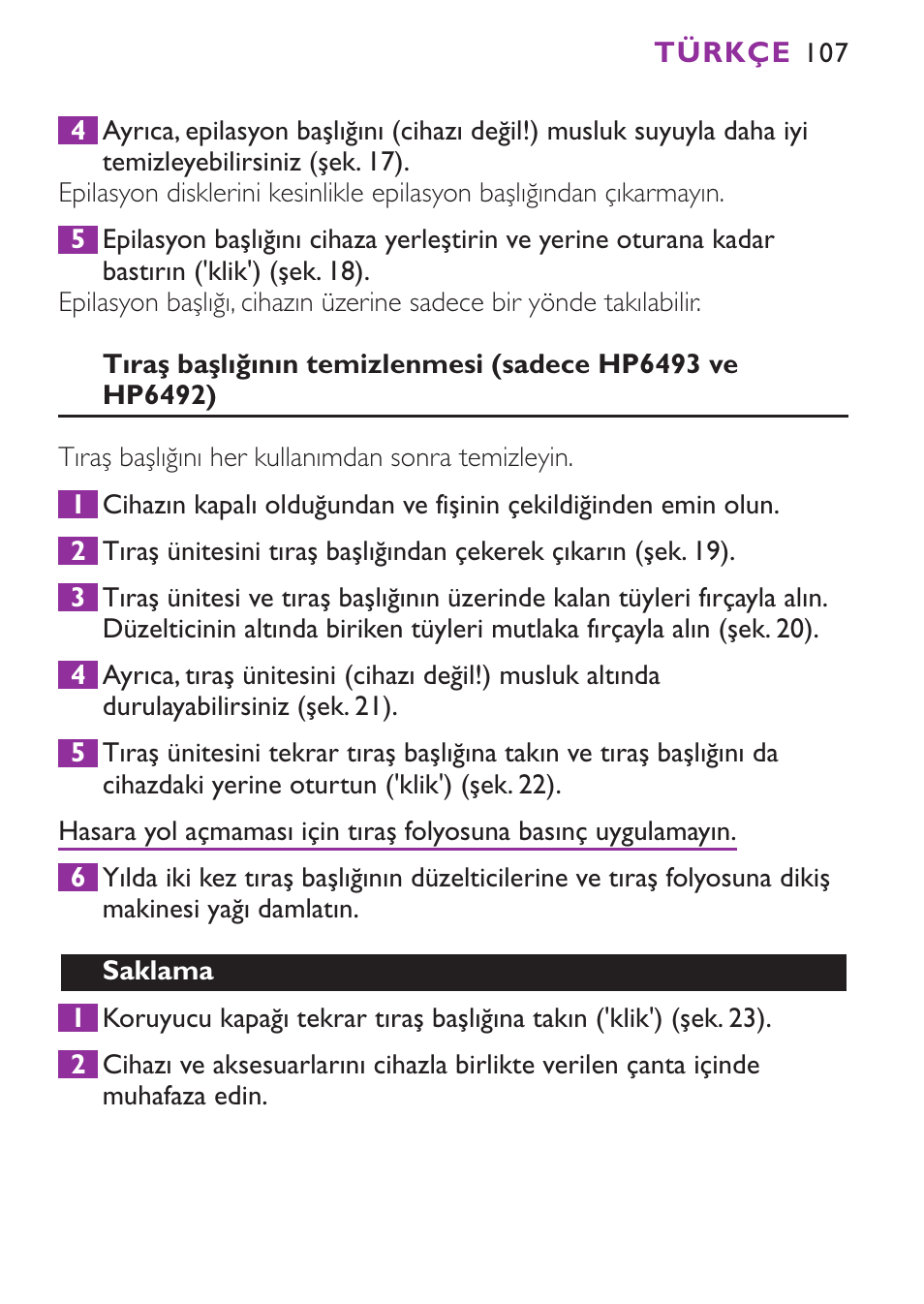 Philips Satinelle Ice Depiladora User Manual | Page 107 / 116