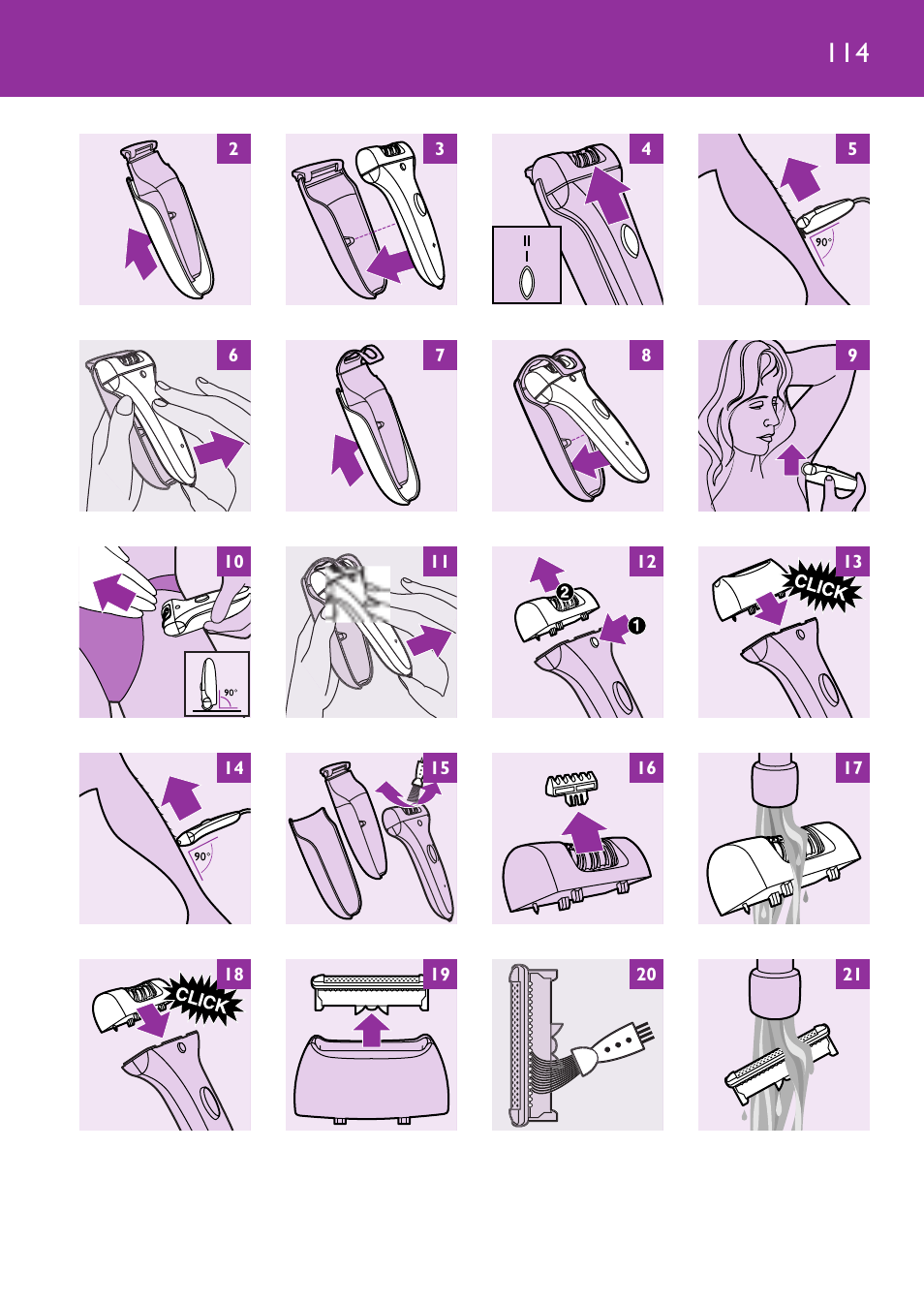 Philips Satinelle Ice Depiladora User Manual | Page 114 / 116