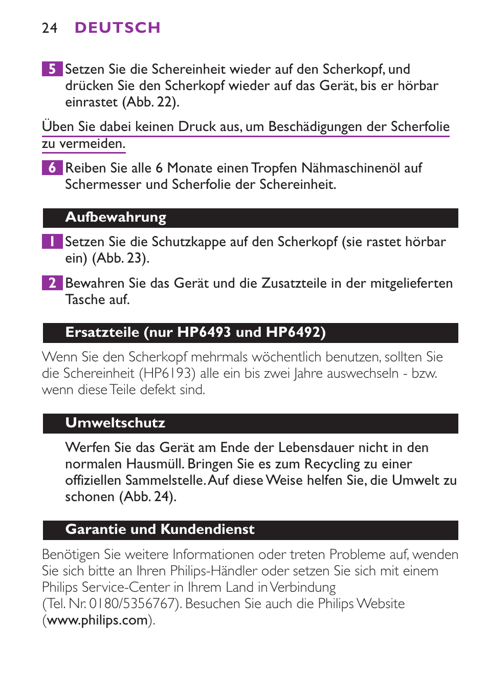 Philips Satinelle Ice Depiladora User Manual | Page 24 / 116