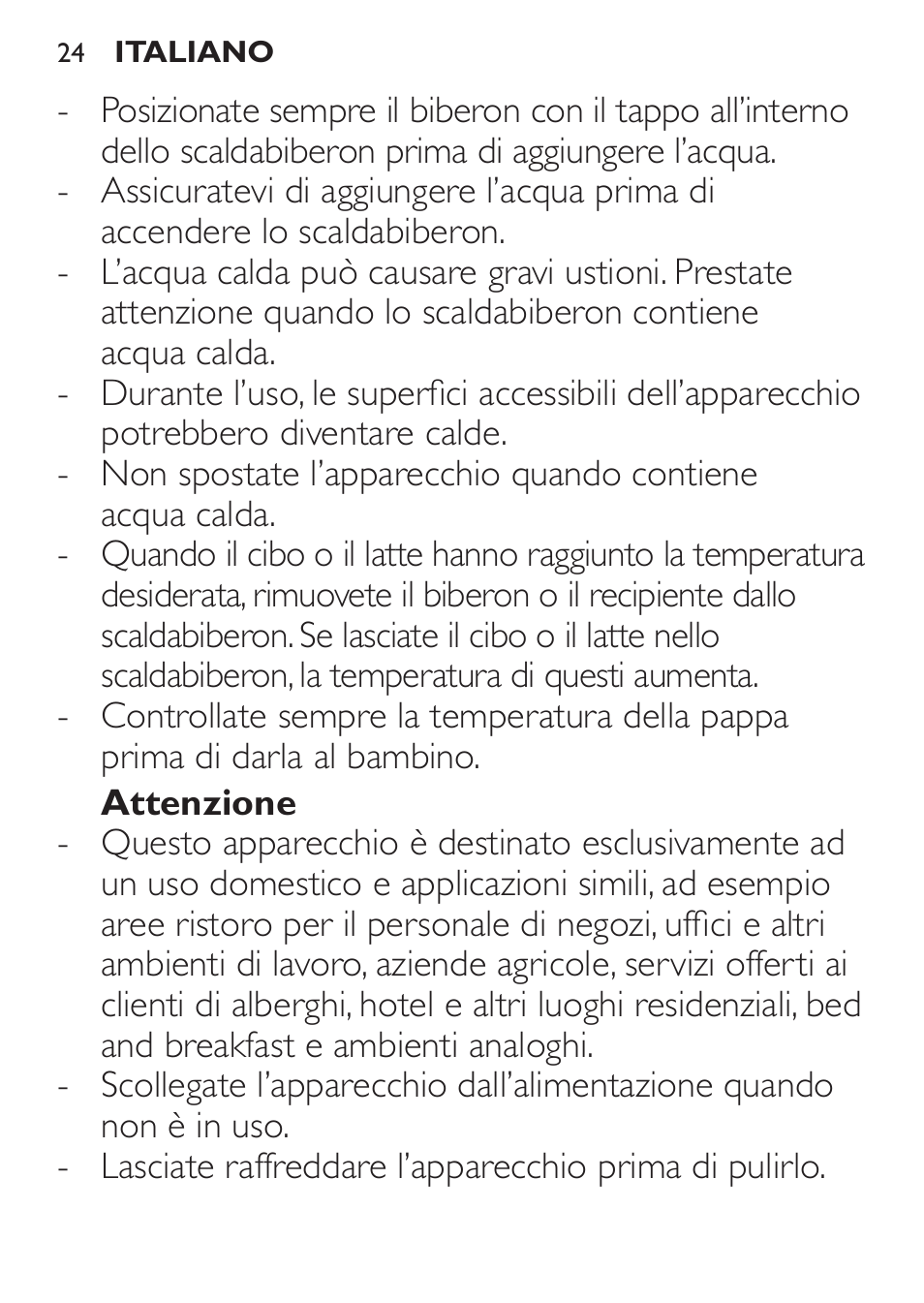 Philips AVENT Calientabiberones User Manual | Page 24 / 32