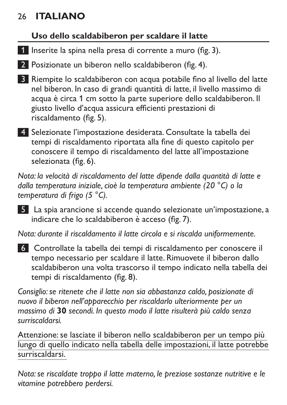 Philips AVENT Calientabiberones User Manual | Page 26 / 32