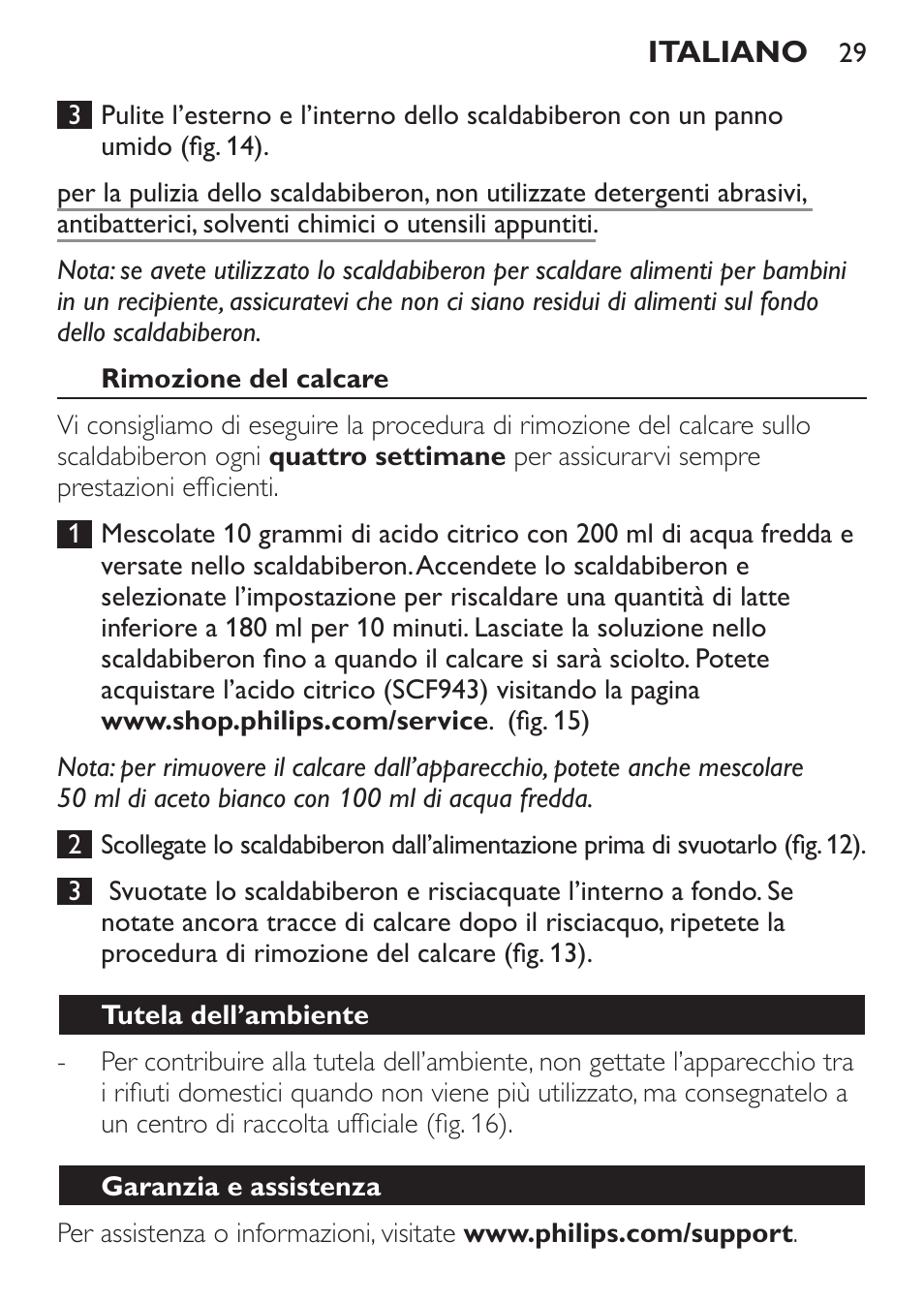 Philips AVENT Calientabiberones User Manual | Page 29 / 32