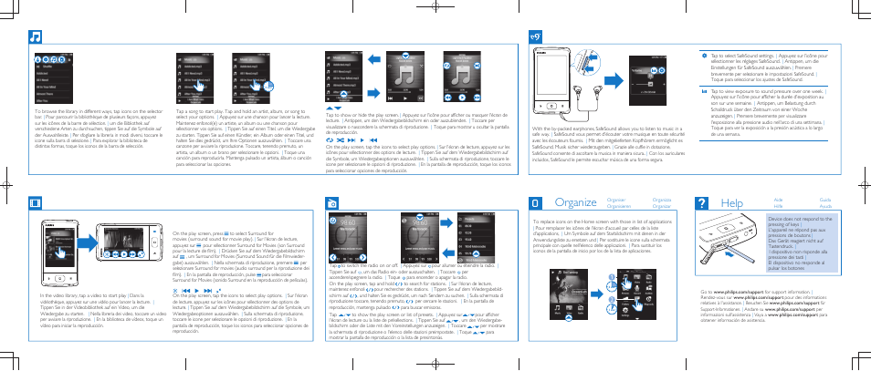 Help organize | Philips GoGEAR Reproductor de MP4 User Manual | Page 2 / 2
