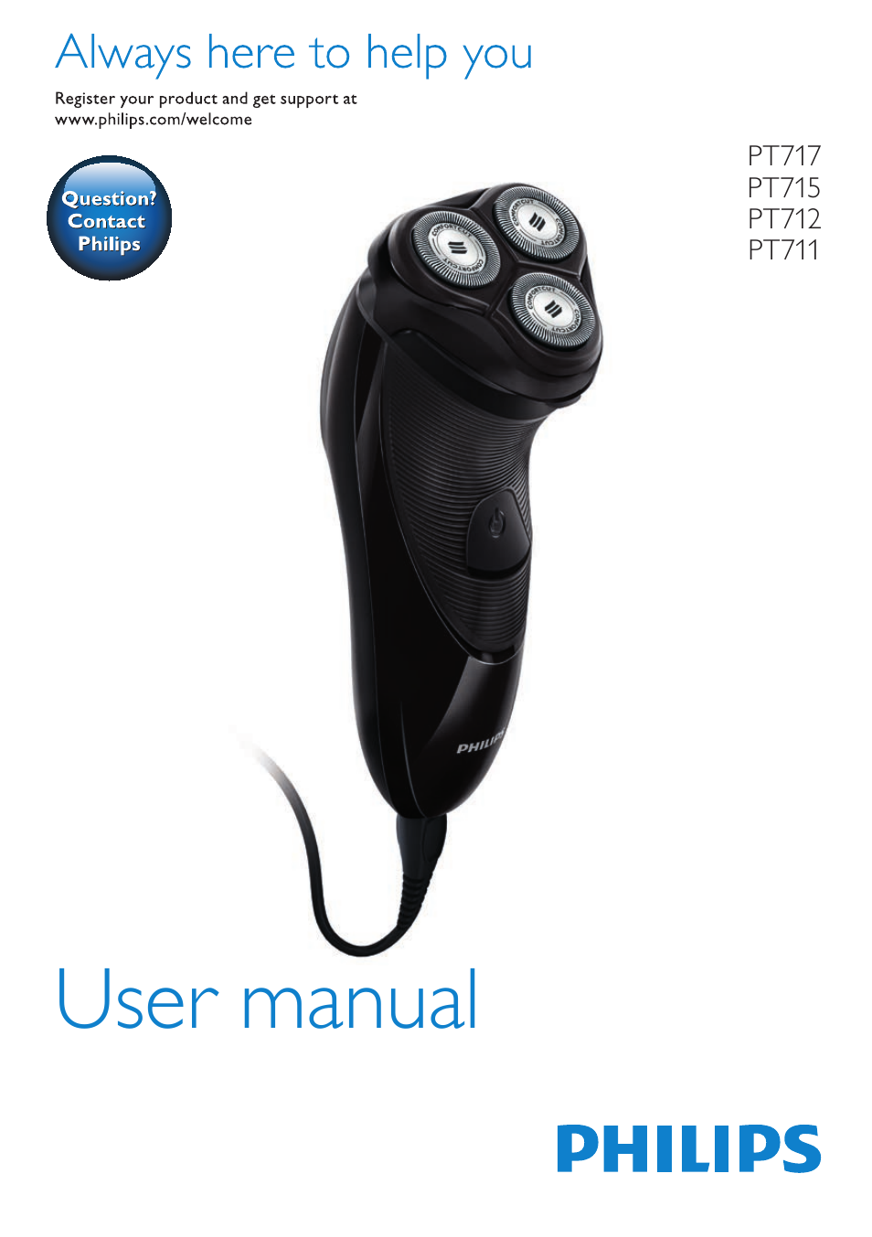 Philips SHAVER Series 3000 afeitadora eléctrica en seco User Manual | 110 pages