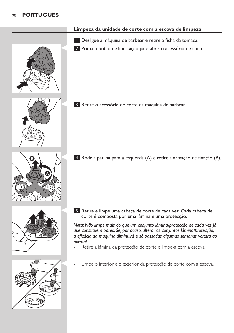 Philips SHAVER Series 3000 afeitadora eléctrica en seco User Manual | Page 90 / 110