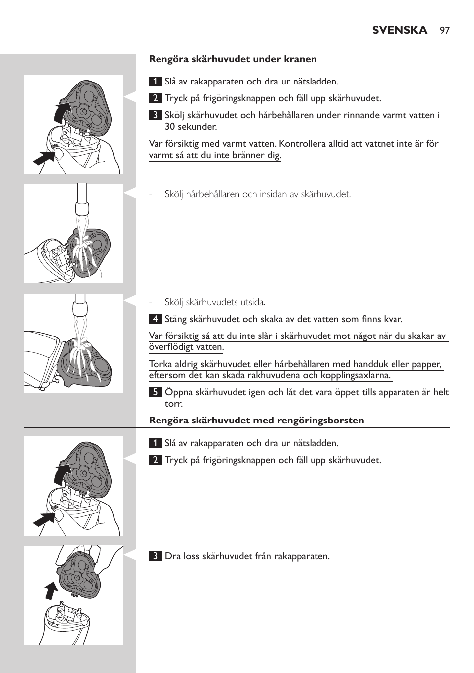Philips SHAVER Series 3000 afeitadora eléctrica en seco User Manual | Page 97 / 110