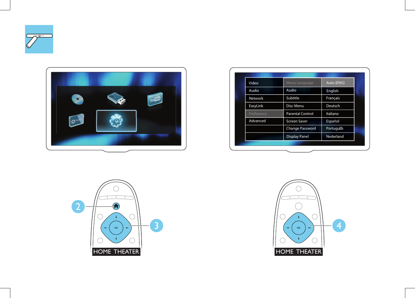 Philips Cine en casa con SoundBar User Manual | Page 10 / 16