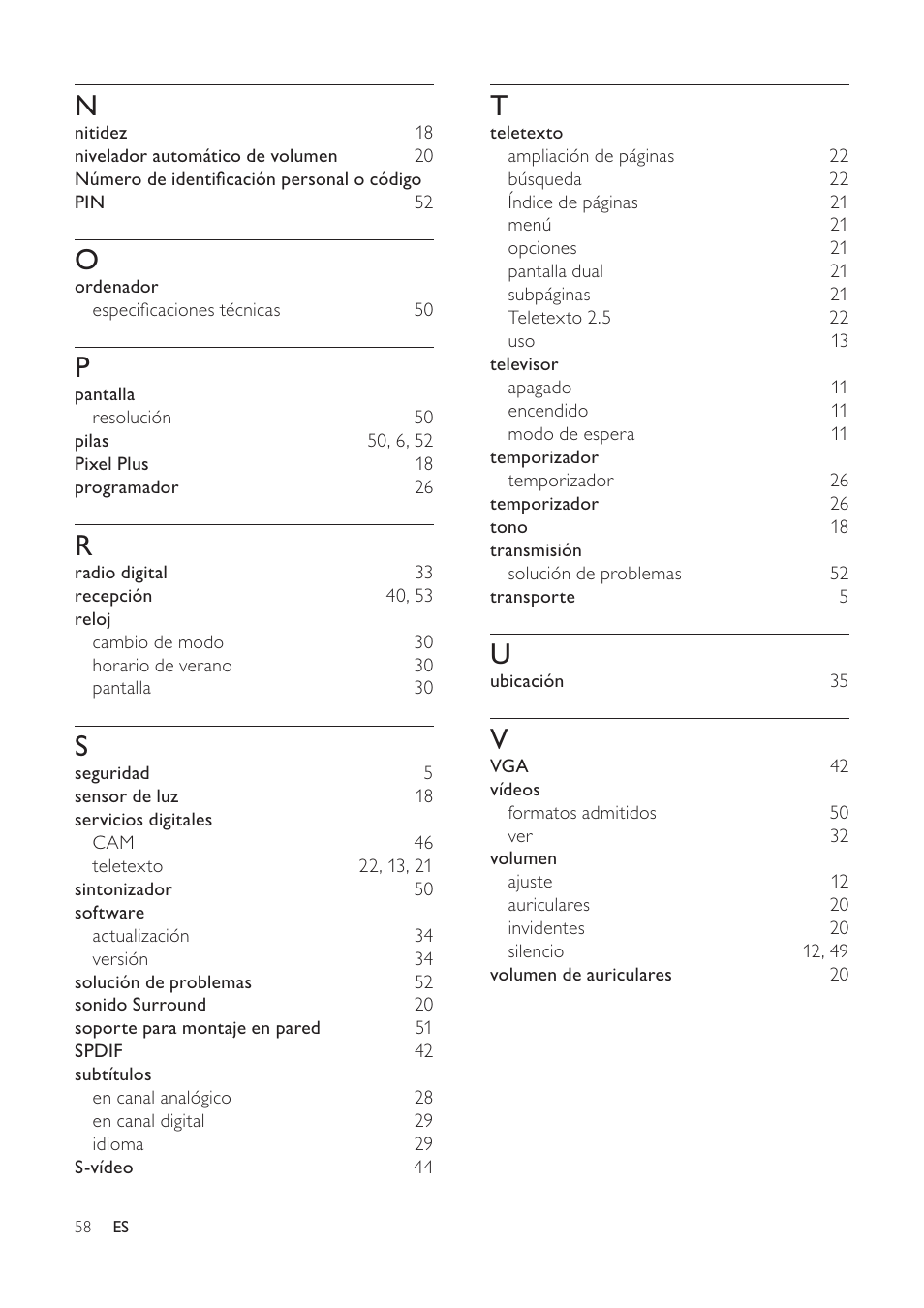 Philips TV LCD User Manual | Page 59 / 59