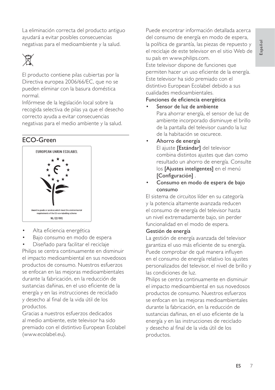 Philips TV LCD User Manual | Page 8 / 59